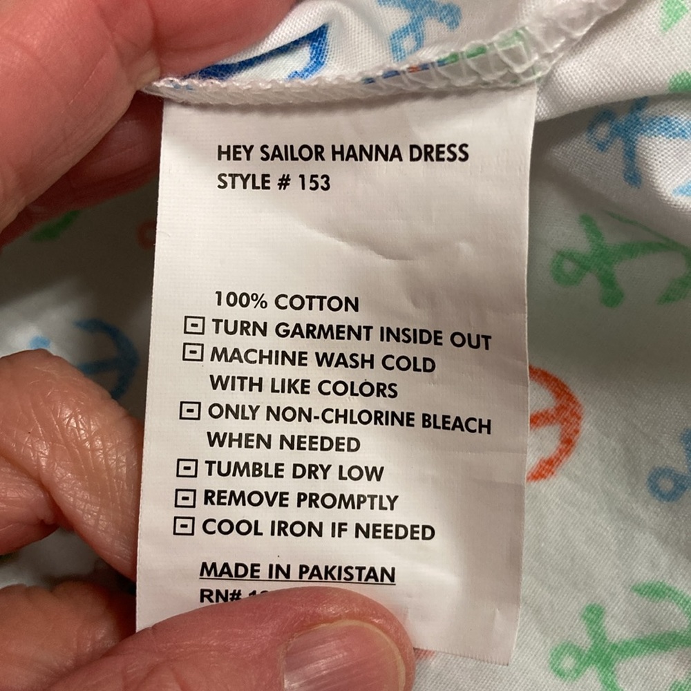 Jelly the pug hey sailor Hanna dress style 153 anchors birds 24m - Picture 6 of 6